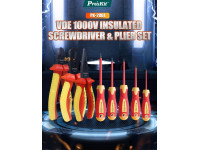 PROSKIT Mala Ferramentas Profissional 1000v 7 Peças PROSKIT Mala Ferramentas Profissional 1000v 7 Peças